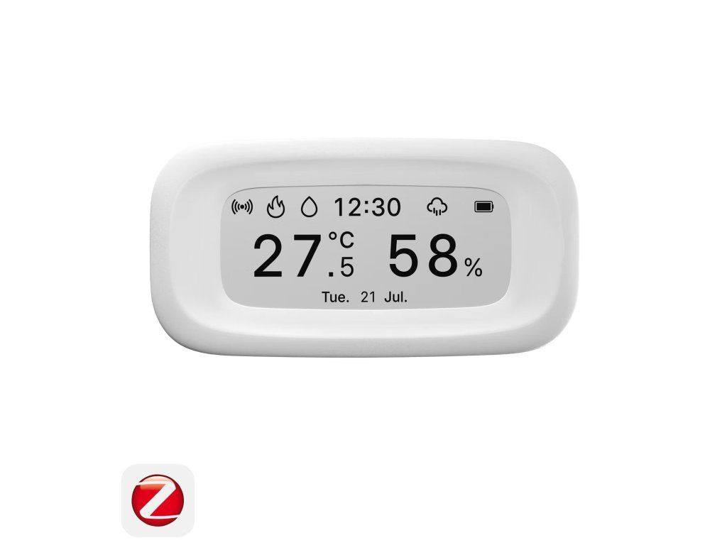 SONOFF AirGuard SNZB-02UL s E-Ink displejem zepředu